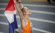 Lieke Klaver of Team Netherlands competes in the Women's 400m Final on day two of the Worl...