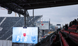 The Toronto FC logo and badge are displayed on the newly installed screen during a Major L...