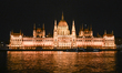 BUDAPEST, HUNGARY - MARCH 4, 2026:
The Hungarian Parliament Building is illuminated at ni...