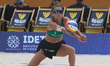 Monika Paulikiene of Lithuania hits the ball during the final match of the 2026 Women's Vo...