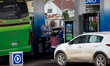 Gas stations experience fuel shortages due to panic buying in Osorno, Chile, on March 25,...