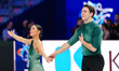 Anastasia Vaipan-Law and Luke Digby of the United Kingdom react during the Pairs Short Pro...