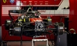 Mechanics work on the car of Formula 1 driver Charles Leclerc of Scuderia Ferrari HP durin...