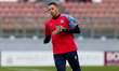 Anthony Moris, goalkeeper of Luxembourg, trains ahead of the UEFA Nations League Play-offs...