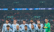 Uruguay players form a formation during the International Friendly match against England a...