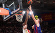 Jan Vesely and Codi Miller-McIntyre play during the match between FC Barcelona and Crvena...