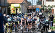 A cyclist at the start of the third stage of the Settimana Internazionale Coppi e Bartali...