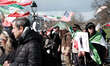 Two opposing demonstrations take place at Malieveld in The Hague, Netherlands, on March 28...