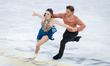 Caroline Green and Michael Parsons of the United States compete in the Ice Dance Free Danc...