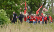 Pilgrims during for the 1st 32km stage of the Rzeszow-Kamionka, as the 32nd annual pilgrim...