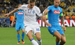Marek Hamsik (R) of Napoli in action against Dynamo Kiev's Viktor Tsygankov during the UEF...