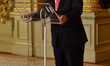 Newly appointed United Nations General Secretary, Antonio Guterres speaks to the press, at...