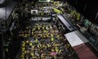 An inmate tries to rest during their sleeping hours inside the Quezon City Jail in Quezon...