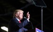 Donald Trump speaks to supporters  during a campaign rally at SeaGate Center in Toledo, Oh...