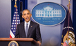 US President Barack Obama speaks to the media during a news conference in the Brady Briefi...