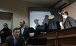 Ukraine's General Prosecutor Yuriy Lutsenko gives a suspicion on high treason during a liv...