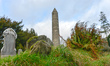A view of Glendalough, an Early Medieval monastic settlement founded in the 6th century, o...