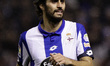 Alejandro Arribas (14) of Deportivo de La Coruña reacts during the spanish league, La Liga...