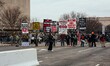 Anti-Muslim demonstrators protest outside of the 7th Street security entrance of the inaug...
