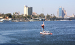 A small boat in the Nile River in Cairo on Friday, February 3, 2017. 