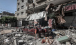 The effects of the destruction caused by the bombing of Israeli aircraft to Debabeche fami...