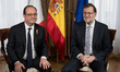 Spanish Prime Minister Mariano Rajoy (R) and President of the French Republic Francois Hol...