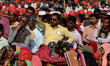 Indian supporters of Samajwadi Party gather to listen Uttar Pradesh state  Chief Minister...