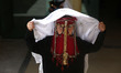 Bedouin girls wears traditional dress during Folklore Exhibition in Gaza city, Palestine,...