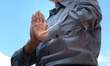 People are seen practising Falun Dafa aslo known as Falung Gong in the center of Warsaw, P...