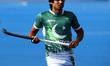 Muhammad Aleem Bilal of Pakistanduring The Men's Hockey World League Semi-Final 2017 Grou...