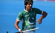 Muhammad Aleem Bilal of Pakistanduring The Men's Hockey World League Semi-Final 2017 Grou...