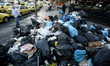 Garbage at Omonia square, down town Athens on June 23, 2017. Piles of rubbish accumulate a...