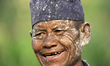 A mud covered Portrait of 65yrs old, RATNA BAHADUR NAGARKOTI after plowing paddy field usi...