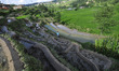 A farmer prepares the ground for Rice Planntation during the celebration of National Paddy...