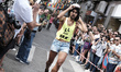 Participants run during the "High Heels Race" as part of the WorldPride 2017 celebrations...
