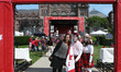 Canadians celebrate Canada Day and the 150th birthday of Canada (the 150th anniversary of...