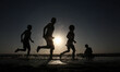Palestinians during recreation on the beach in Gaza City. Israel withdrew ground forces fr...