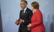 President of the Financial Stability Board (FSB)
Mark Carney is welcomed by German Chance...