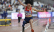 Sayaka Murakami of Japen competeWomen's Long Jump T42 Final during World Para Athletics C...