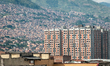 Urban skyline and slum areas of Medellin, Colombia, on 20 January 2012. 