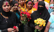 Indian Muslim Women celebrates after  Triple Talaq issue Supreme Court Oder  at  on August...