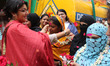 Indian Muslim Women celebrates with BJP political party State Women cell president Actress...