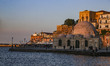 Images of the area of the old Venetian port in Chania town, the second largest in Creta is...