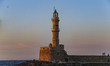 Images of the area of the old Venetian port in Chania town, the second largest in Creta is...