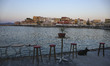 Images of the area of the old Venetian port in Chania town, the second largest in Creta is...
