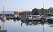 Images of the area of the old Venetian port in Chania town, the second largest in Creta is...