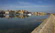 Images of the area of the old Venetian port in Chania town, the second largest in Creta is...