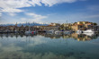 Images of the area of the old Venetian port in Chania town, the second largest in Creta is...