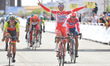 Italian Luca Pacioni from Androni-Sidermec-Bottecchia team wins the opening stage of the 2...