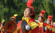 Demonstration of local dances from Jinzhong region ahead of the second stage Jinzhong A to...